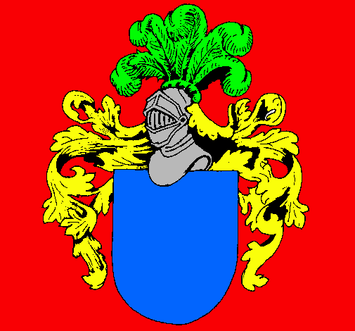 Escudo de armas y casco