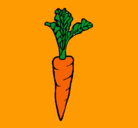 Dibujo zanahoria pintado por alanismichelle