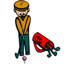 Dibujo Jugador de golf II pintado por janon