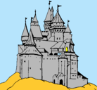 Dibujo Castillo medieval pintado por yoyo