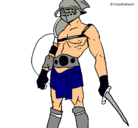 Dibujo Gladiador pintado por bianqui