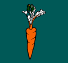 Dibujo zanahoria pintado por yusen