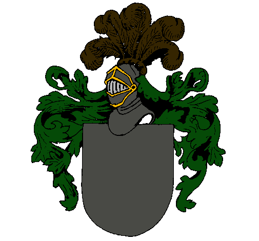 Escudo de armas y casco