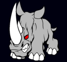 Dibujo Rinoceronte II pintado por taide