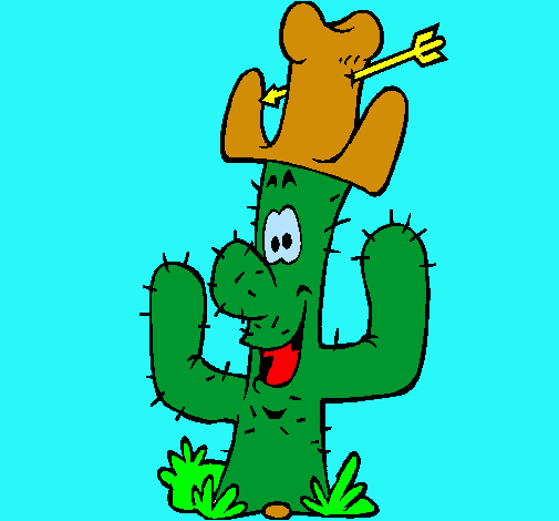 Cactus con sombrero