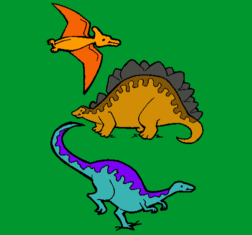 Tres clases de dinosaurios