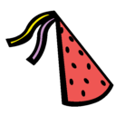 Dibujo Sombrero de cumpleaños pintado por Gloriana