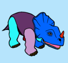 Dibujo Triceratops II pintado por IVI
