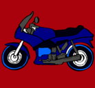 Dibujo Motocicleta pintado por michel