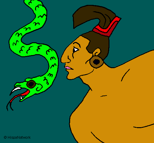 Serpiente y guerrero