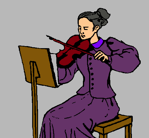 Dama violinista