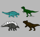 Dibujo Dinosaurios de tierra pintado por sebas