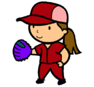 Dibujo Jugadora de béisbol pintado por gabilonches