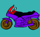 Dibujo Motocicleta pintado por mailin