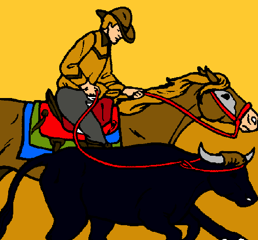 Vaquero y vaca