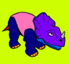 Dibujo Triceratops II pintado por salvador