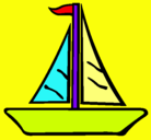 Dibujo Barco velero pintado por hyflk