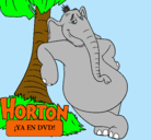 Dibujo Horton pintado por ivan