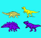 Dibujo Dinosaurios de tierra pintado por marcelito3aos