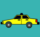 Dibujo Taxi pintado por baltasar
