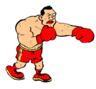 Dibujo Boxeador pintado por ricardo