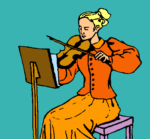 Dama violinista