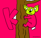 Dibujo Koala pintado por diego