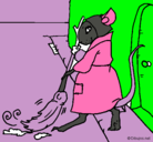 Dibujo La ratita presumida 1 pintado por liskalramirez