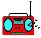 Dibujo Radio cassette 2 pintado por jnygvbftvfcvfxcdcdgxdfxdx