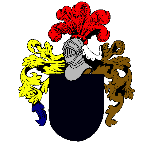 Escudo de armas y casco