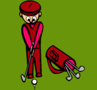 Dibujo Jugador de golf II pintado por ina