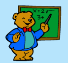 Dibujo Profesor oso pintado por PATTY