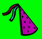 Dibujo Sombrero de cumpleaños pintado por snoppy