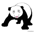 Dibujo Oso panda pintado por valentinaillanesayala