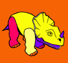 Dibujo Triceratops II pintado por marcelito3aos