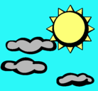 Dibujo Sol y nubes 2 pintado por ALAN