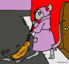 Dibujo La ratita presumida 1 pintado por fernanda