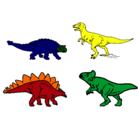 Dibujo Dinosaurios de tierra pintado por joaquin