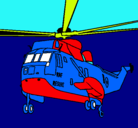 Dibujo Helicóptero al rescate pintado por jonathan
