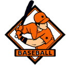 Dibujo Logo de béisbol pintado por Jorge