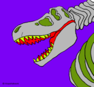 Dibujo Esqueleto tiranosaurio rex pintado por eleazarcuotto
