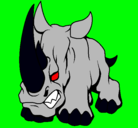 Dibujo Rinoceronte II pintado por nycolas