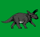 Dibujo Triceratops pintado por marco