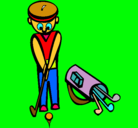 Dibujo Jugador de golf II pintado por benjaminibarra