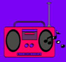 Dibujo Radio cassette 2 pintado por nuri928