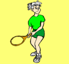 Dibujo Chica tenista pintado por sarahi
