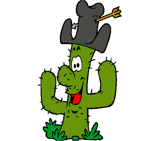 Cactus con sombrero