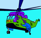 Dibujo Helicóptero al rescate pintado por stefano