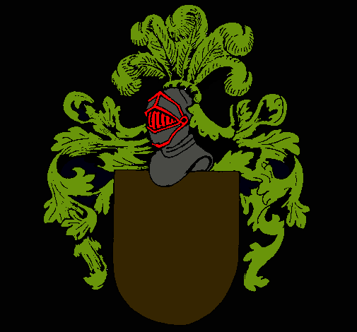 Escudo de armas y casco