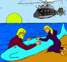 Dibujo Rescate ballena pintado por jesus